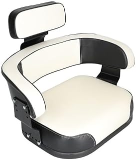 Seat Assembly - Restoration Quality Vinyl Black/White fits International Hydro 100 504 544 656 666 686 706 756 766 806 826 856 966 1026 1066 1206 1256 1456 1466 1468 1566 1568 2706 2856 1999435C1