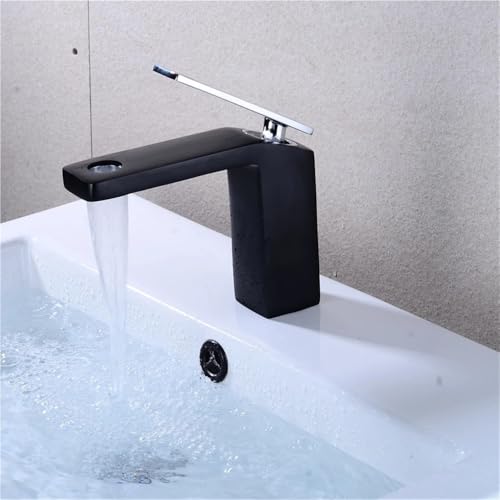 Robinet de lavabo cascade mitigeur en laiton Nero à commande mono-trou