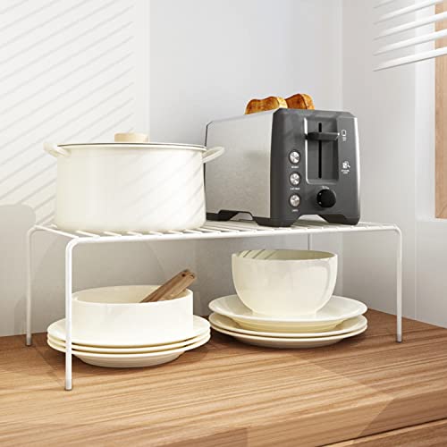 Gedlire Cabinet Storage Shelf Rack Set Of 2, Medium (13 X 9.4 Inch) Rustproof Metal Wire Kitchen Cabinet Organizer And Storage, Cupboard Spice Shelf Rack For Plate, Dish, Counter & Pantry Organization #TOP7