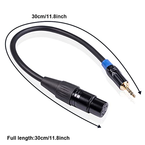 irene inevent Conector de fone de ouvido XLR de 3,5 mm de interconexão de microfone Adaptador de fio