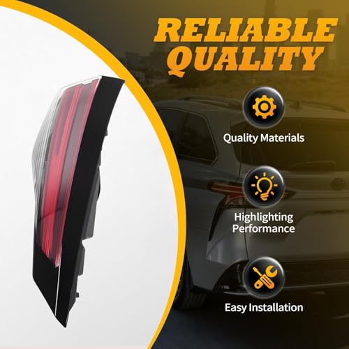 Jecoupoon Tail Light Assembly Inner Left Side Compatible with Sienna LE XlE 2021-2022 Rear Lamp 81590-08070 TO2802161 by Jecoupoon - Image 5
