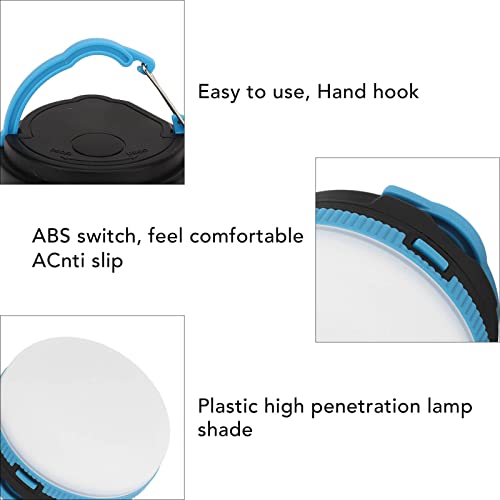 Luz de barraca, IP43 de longa duração, gancho portátil amplamente utilizado, 3 engrenagens, lanterna