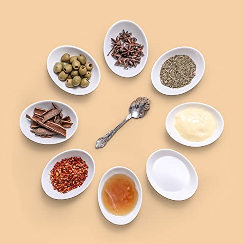 image for LIFVER Dipping Bowls, 3 oz White Dip Bowl Set of 8, Mini Charcuterie B