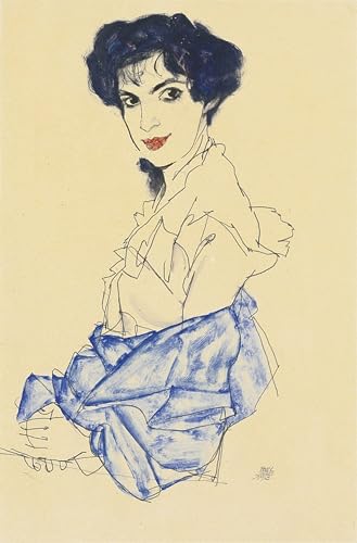 Peinture Poster Impression Tableaux Egon Schiele Elisabeth Lederer Graffiti 60x90