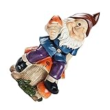 Cabilock 1stück Garten Zwerg Figur Aus Kunstharz Lustige Gartendeko Wetterfest Für Innen Und Außenbereich Personalisierte Dekoration Für Garten Balkon Und Wohnzimmer