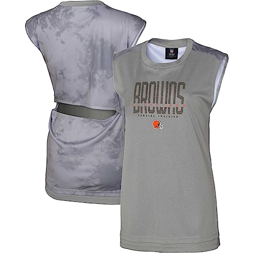 Outerstuff Women's Gray Cleveland Browns No Sweat Tank Top
