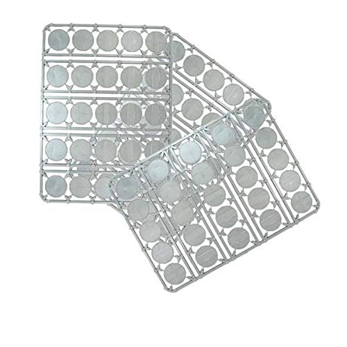 Warlord Games 75 x Plastic 25mm / 0.98 inch Bases Round lipped Bases for Tabletop Miniatures