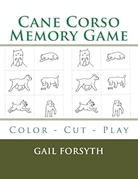 Cane Corso Memory Game: Color - Cut - Play