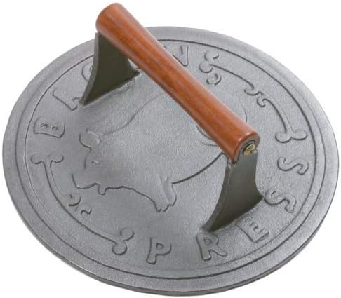 Norpro14019" Ronda Hierro Fundido Grill Prensa