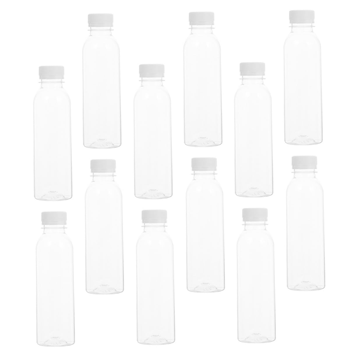 Healifty 30Pcs Transparent Plastic Beverage Bottles Lightweight and Juice Dispensers for Easy Identification of Contents for Restaurants Catering Events and Home Use