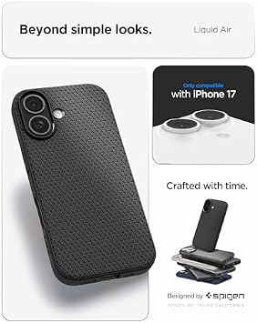 Spigen Liquid Air Bundle - Case & Screen Protector for iPhone 17