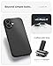 Spigen for iPhone 17 Case, Liquid Air [TPU Covered Camera Control] [No Magnet Ring] [Military-Grade Protection] - Matte Black