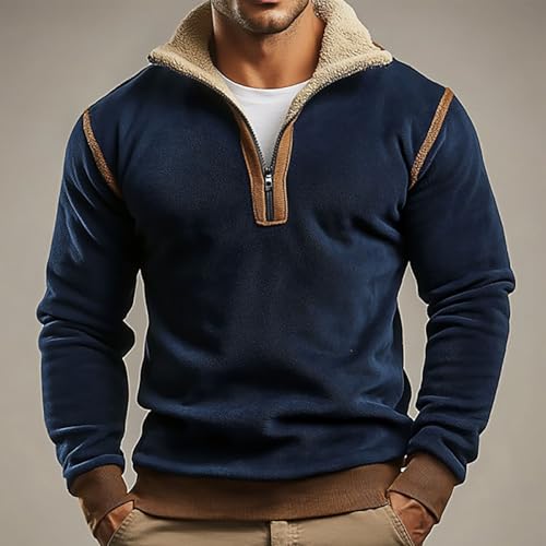 Shirt manche longue ample thermique avec fermeture éclair intégrale
