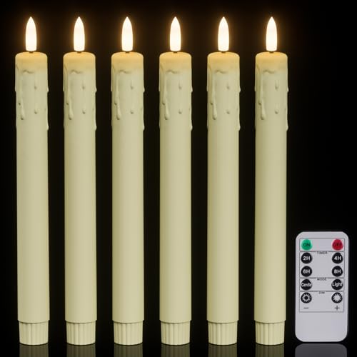 Bougies LED Eldnacele avec minuterie et variateur d'intensité pour décoration intérieure