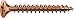 Produktbild SPAX Universalschraube, 6,0 x 50 mm, 200 Stück, Kreuzschlitz Z3, Senkkopf, Teilgewinde, 4CUT, Brüniert C1A, 1081140600505