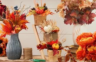 Miniatura 2 de Hojas de roble secas preservadas, 24 x 16 pulgadas, 3-5 ramas. Hojas secas de otoño conservadas, arreglo seco para decoración del hogar (manojo de 1