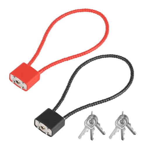 WUSJCOF Lucchetto a Cavo con Chiave 2 Pezzi