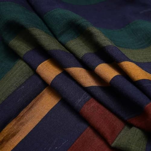 Lu's Chic Men's Kaftan Robe 3/4 Sleeve Long Gown Cotton House Coat Buttons Night Shirt Vintage Thobe Full Length with Pockets4