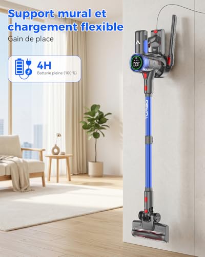 aonus A10 Aspirateur Balai sans Fil, 55 kPa 500W, 70 Min, Poils d'animaux – vue 9