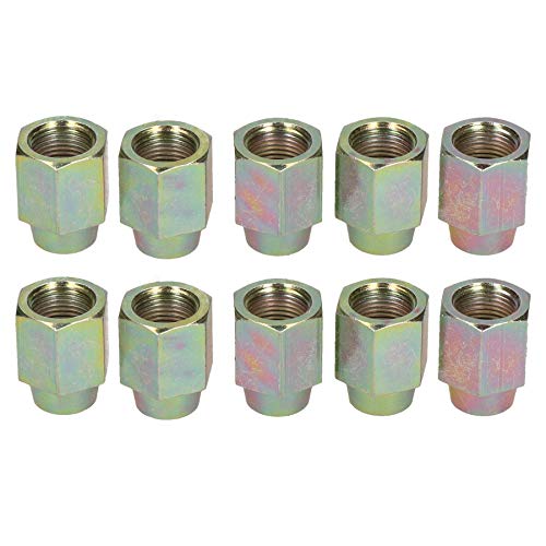 10 Steel Female Brake Pipe Union Fittings 12Mm X 1Mm Sae For 3/16" Brake Pipe