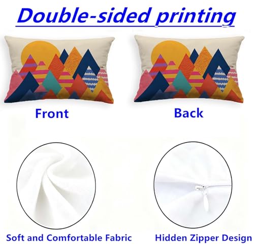Housse de coussin avec fermeture éclair invisible taie oreiller 80x100 durable