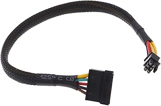 1pcs HDD SSD Power Cable 6 Pin to SATA 15Pin Converter Cable