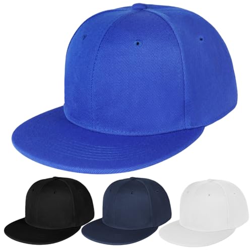 BSBUY Unisex Czapka z daszkiem, płaska czapka z daszkiem, regulowana modna zwykła czapka baseballowa, na co dzień sportowe wysokie czapki, unisex hip-hopowa czapka do sportu, wędkarstwa, tenisa