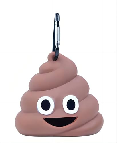 Kit Porta Sacos de lixo Cata Caca Pet Cachorro, Emoji, com 6 Refil/Rolo com 90 Saquinhos Higiênicos.