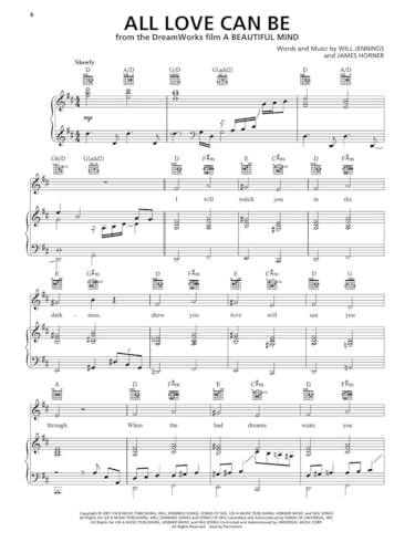 100 Most Beautiful Movie Songs | Piano/Vocal/Guitar Songbook | | Sheet Music for Iconic Film Themes | Easy Arrangements for All Skill Levels | Popular Movie Music - Image 6