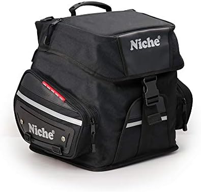 NICHE Motorcycle Tail Bag Travel Luggage, Weather Resistant Touring Seat Bag for Sports Bike and Street Bike, Motorcycle Rear Bag Shoulder Bag, Universal Type NMO-2215