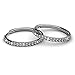 Hoop Loop Earrings for Women 18K White Gold Plated with Crystal Sparking Christmas Gift for Women Mother Wife Mother's Day Gift (E-HoopC)