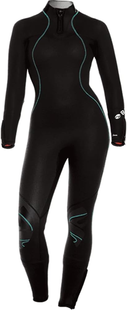 BARE 5MM Women's Nixie Ultra Full Wetsuit | Great for Scuba Diving | Comfortable Full Stretch Neoprene | Long Sleeve | Unique Omnired Material Woven into Fabric for Added Warmth