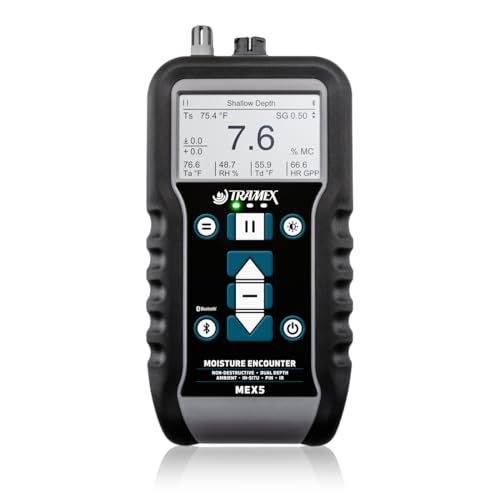 Tramex Moisture Encounter MEX5 | Meter for Measuring Moisture Content & Relative Humidity in Wood Drywall & Building Materials