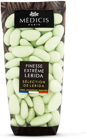 Medicis Green Jordan Almonds Candy, French Candied Almonds Dragees