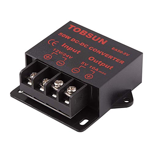 12v to 5v Converter - iGreely DC 12V 24V to 5V 10A Step Down Converter Adapter DC Voltage Reducer Regulator Power Supplies Transformer Module (5V 10A 50W)3
