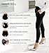 Premium Women's Stretch Dress Pants - Wear to Work - Ponte Treggings - Slim Leg with Buttons - Black - DP-SlimButtons-Black-L