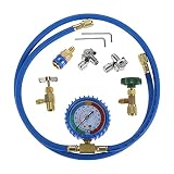 El kit de manguera de servicio de CA R134A está hecho de material de goma de metal y alta calidad, con construcción sólida y rendimiento estable.