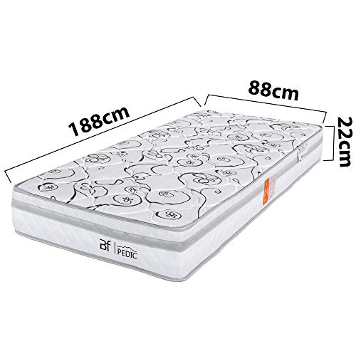 Colchão Solteiro Ortopédico Extra Firme Certificado Dupla Face 88x188x22cm