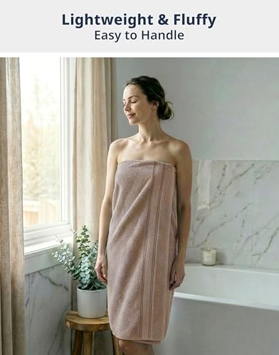 Image of Lane Linen 100% Mercerized Cotton Bathroom Towel Set - 18 Pieces - Fluffy, Super Soft & Highly Absorbent - 6 Bath Towels, 6 Washcloths, 6 Hand Towels - Zero Twist, Double Sided Cotton Terry - Platinum