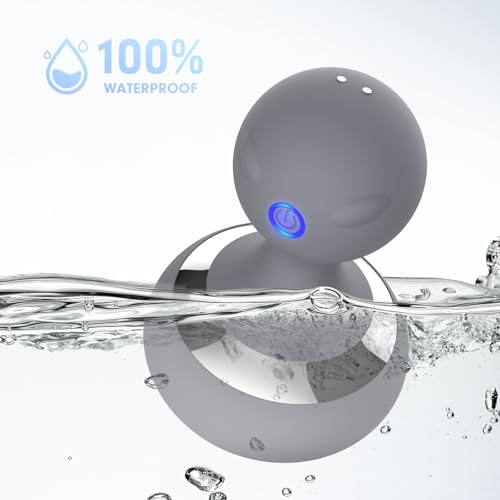 MANFLY Home Handheld Electric Massager, Neck Massage Ball, USB Rechargeable Waterproof Massager, Gray