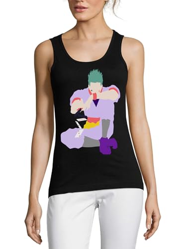 Débardeur en coton Anime 57 femme noir pour un style décontracté