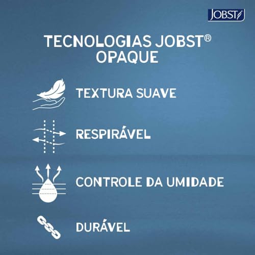 Image of JOBST 115482 Opaque Compression Stocking, Knee High, 20-30mmHg, Open Toe, Large, Natural