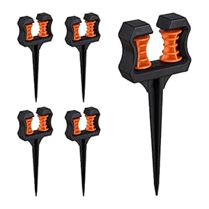 Relaxdays Schlauchführung 5er Set mit Erdanker