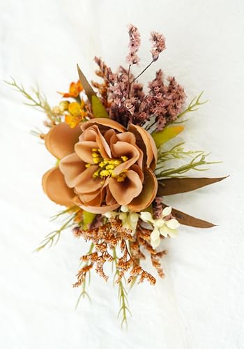 Ramillete y Corsage para Boda, Flores Secas y Seda miniatura 2