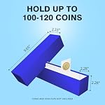 lonamos 8 Pcs Coin Storage Box - 2"× 2" Coin Holders Boxes for Collectors, Durable Slab Storage Boxes for Collectors Supplies, Protect Collecting Coins for Cardboard Cases (Blue) - Image 3