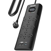 Huntkey 12-Outlet Power Strip with USB-A & USB-C Ports only .99: eDeal Info