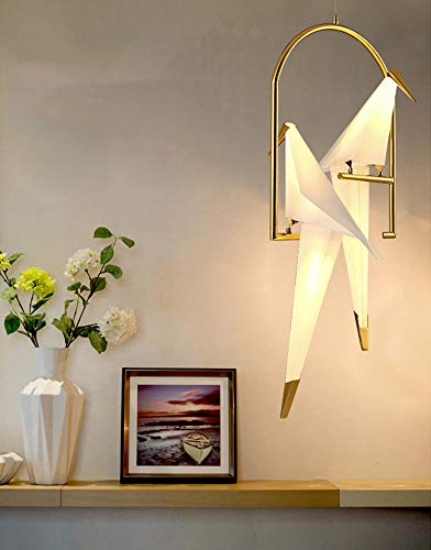 Niuyao 2 Vivid Bird Pendants Light, 32" Height Pendant Lamp Mounted Lighting Fixture Ceiling Light Bird Chandelier (Bulb Included) 440080 #TOP5