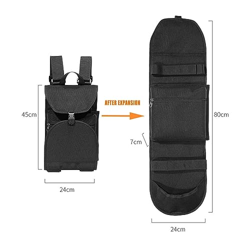 SusggO Lieferumfang: 1 x Skateboard-Rucksack + 1 x T-Schlüssel für Skateboards, Skateboard-Zubehör, Skateboard-Zubehör, Tragetasche, Rucksack, Skate Cruiser, Geschenk