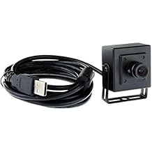 ELP 2mp High Speed 3.6mm Lens USB Camera with Black Case 1080P Mini UVC USB2.0 Video Webcam CCTV Surveillance Machine Vision System Home Baby Monitor PC Camera for Laptop,Computer,Jetson Nano