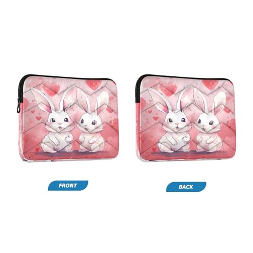Funda para portátil 13-14 pulgadas impermeable con diseño de conejitos miniatura 2